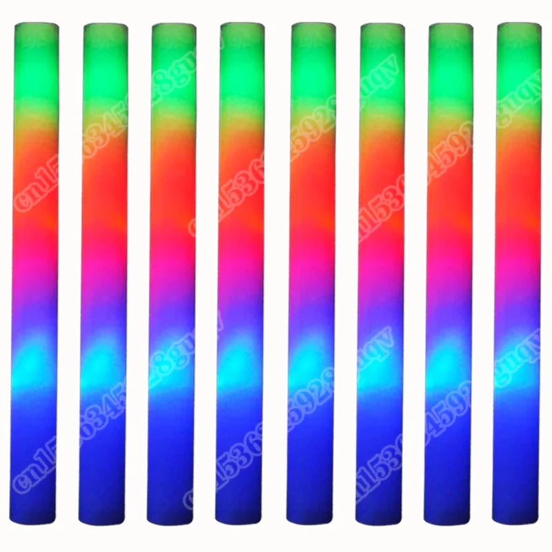 30Pcs Foam Glow Sticks with 3 Modes