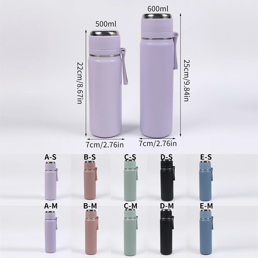 Stainless Steel Thermos Bottle 500ml/600ml