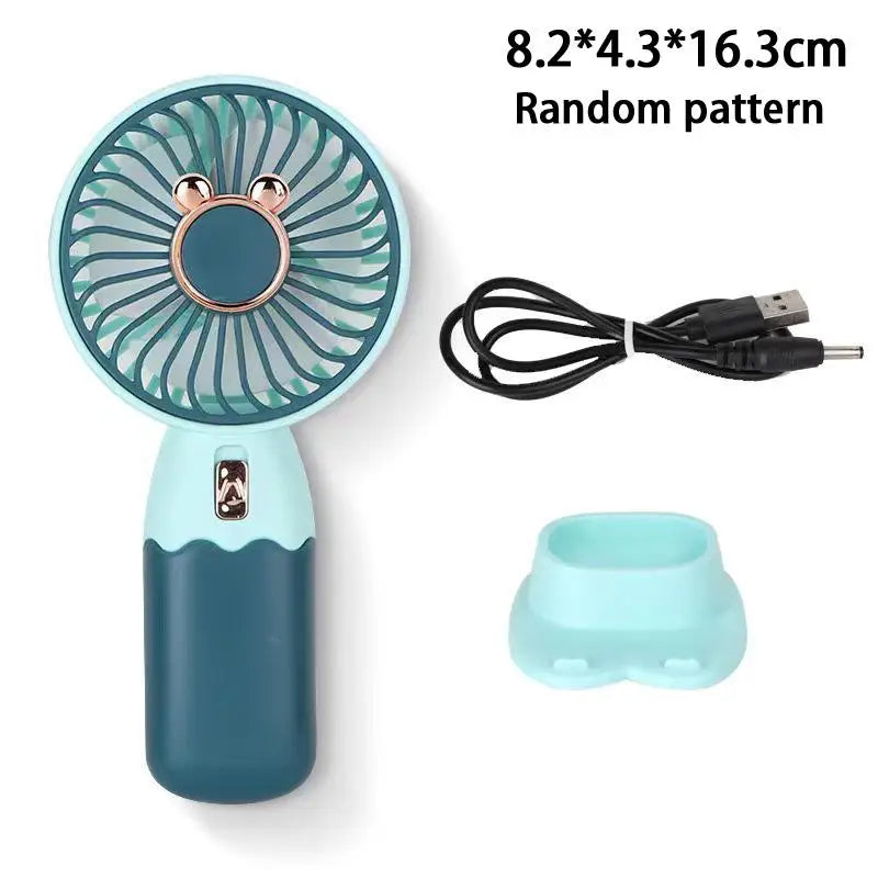 2In1 Mini Electric Fan with Phone Stand