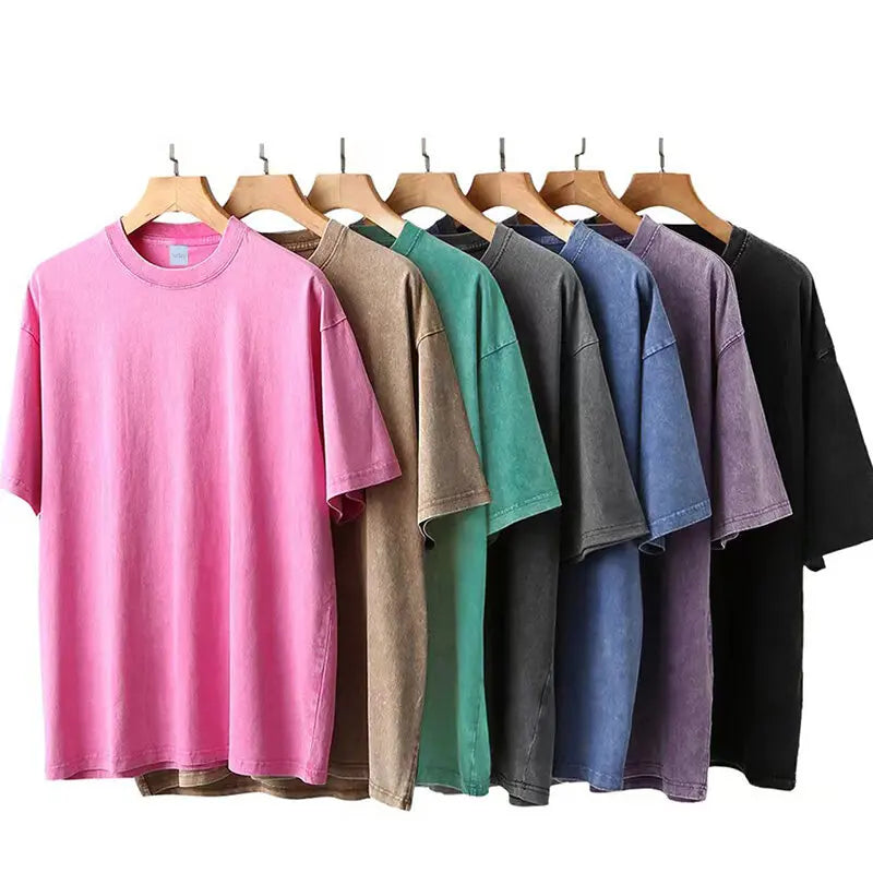 Cartoon Alien Print Cotton T-Shirt