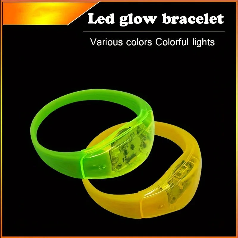 6pcs LED Voice Activated Sound Control Bracelets