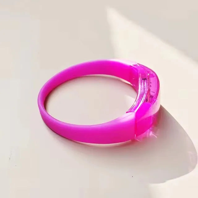6pcs LED Voice Activated Sound Control Bracelets