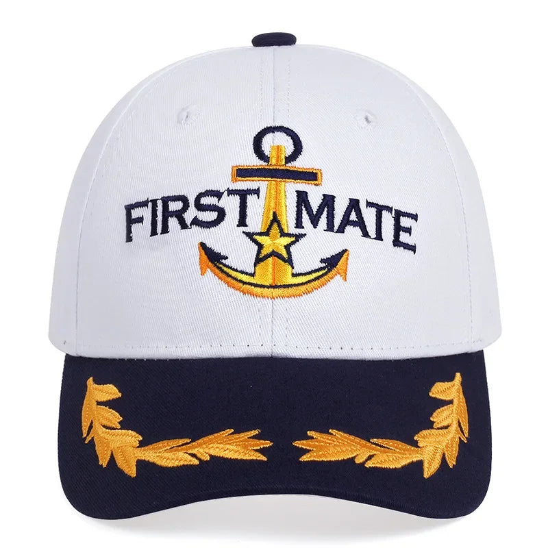 Embroidered Captain & First Mate Baseball Cap