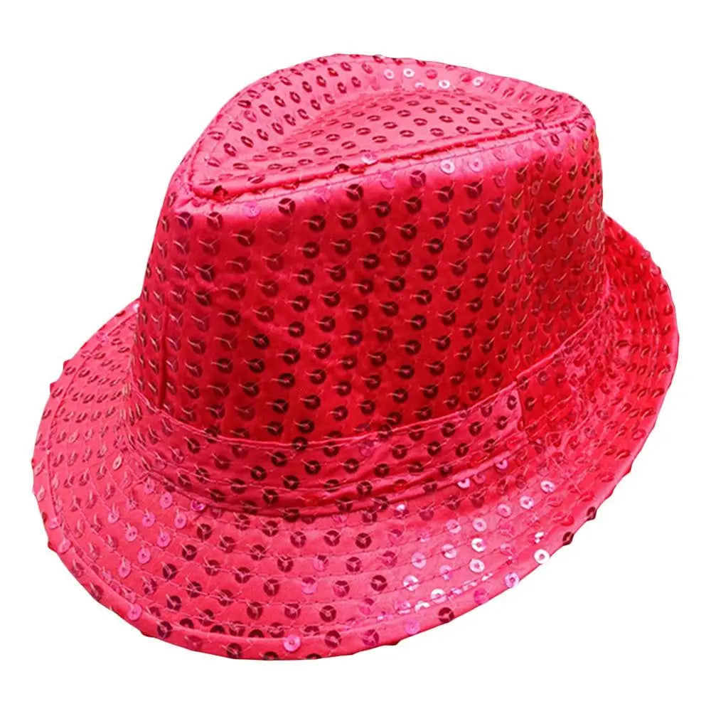 Sequins Jazz Masquerade Panama Cap