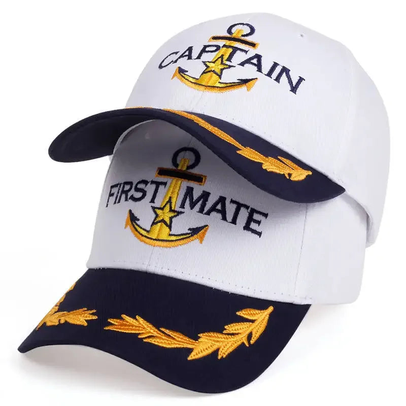 Embroidered Captain & First Mate Baseball Cap