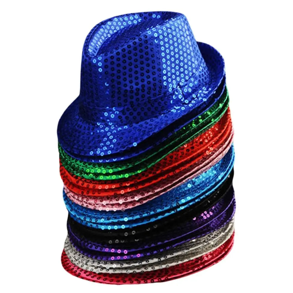 Sequins Jazz Masquerade Panama Cap