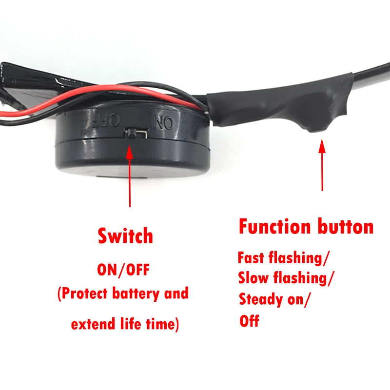 Cyberpunk LED Glowing Visor Glasses