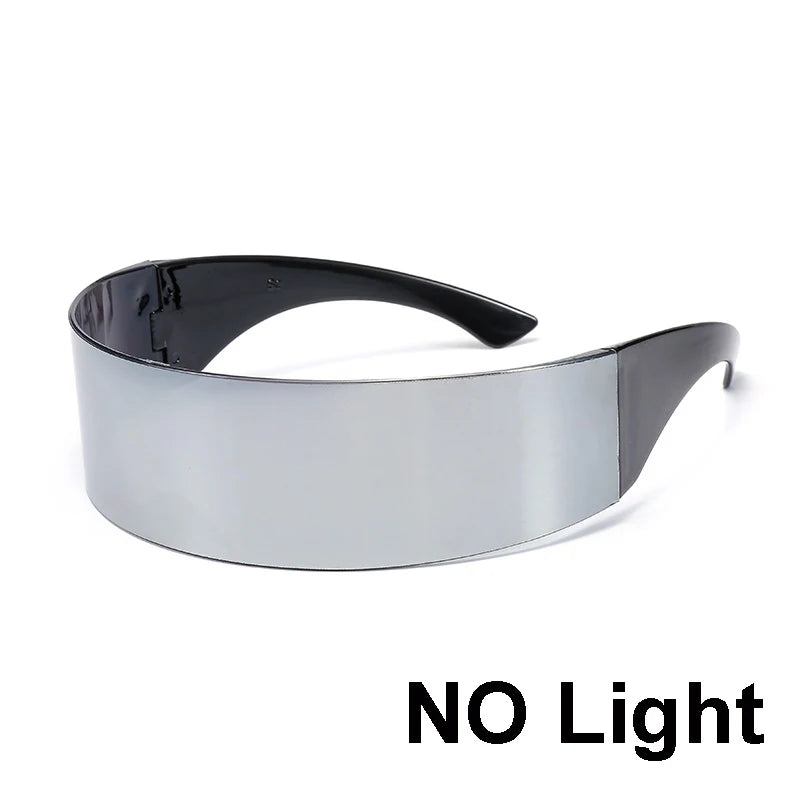 Cyberpunk LED Glowing Visor Glasses