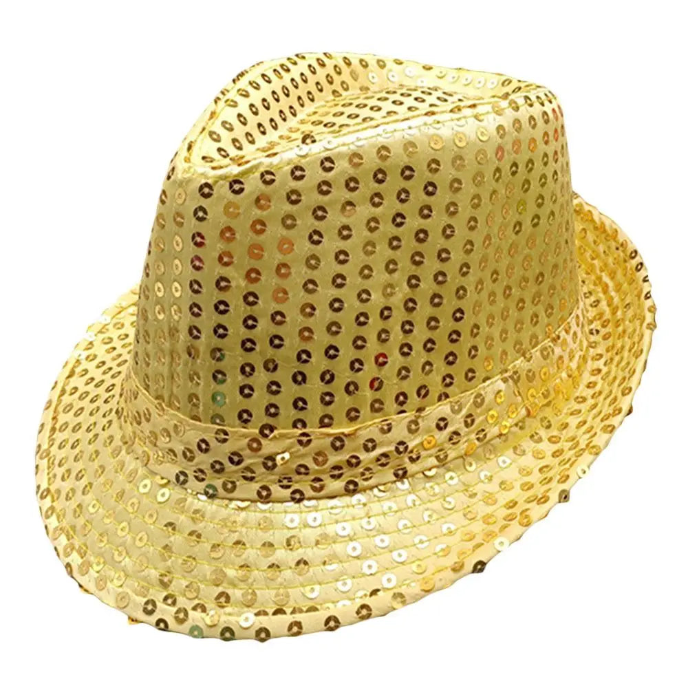 Sequins Jazz Masquerade Panama Cap