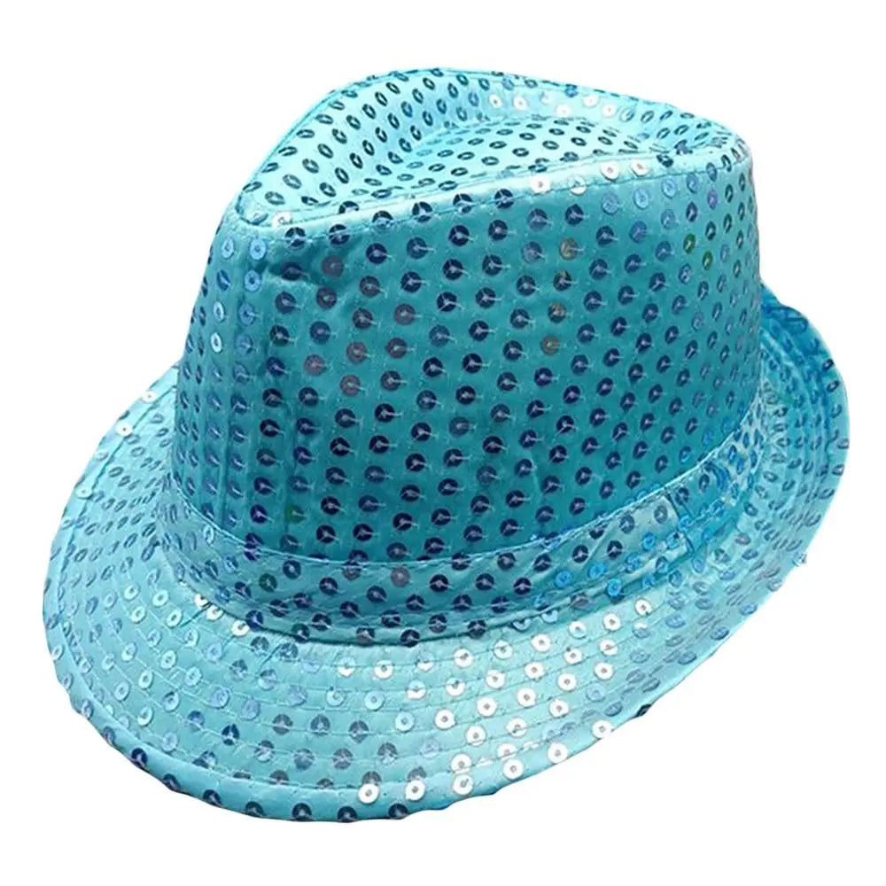 Sequins Jazz Masquerade Panama Cap