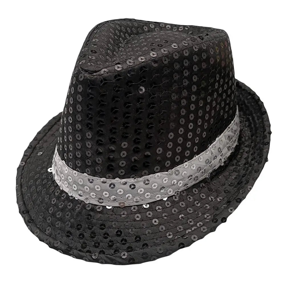 Sequins Jazz Masquerade Panama Cap