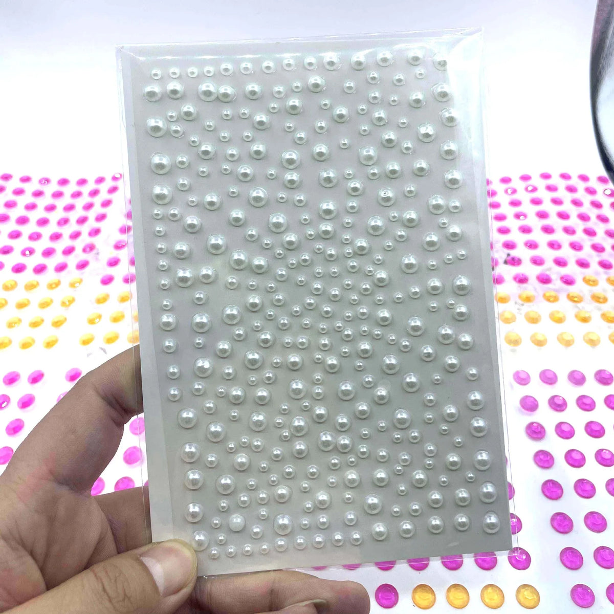 Gold Face Gems Glitter Body Stickers