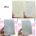 Gold Face Gems Glitter Body Stickers