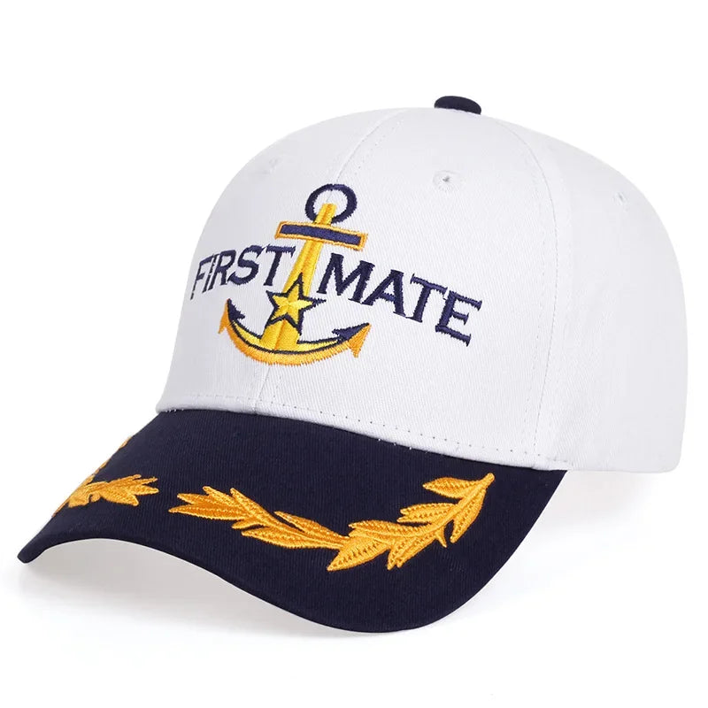 Embroidered Captain & First Mate Baseball Cap