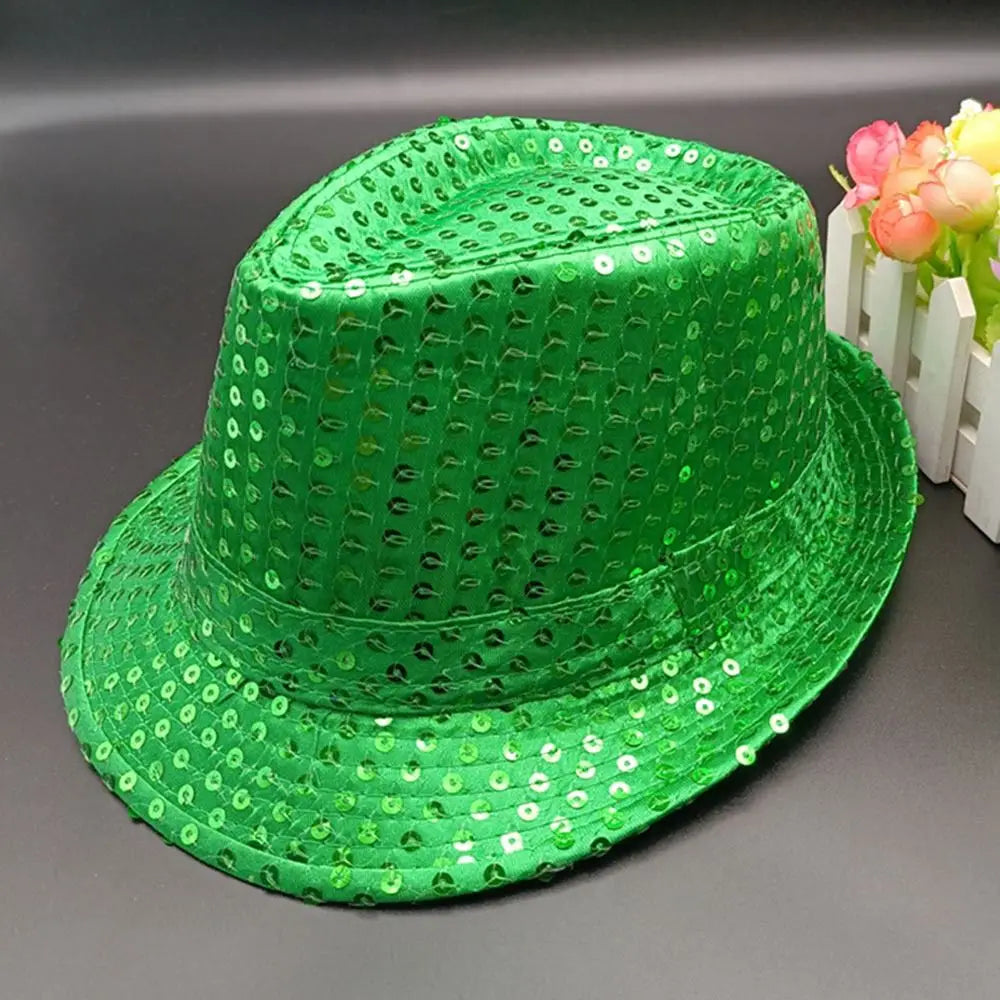 Sequins Jazz Masquerade Panama Cap