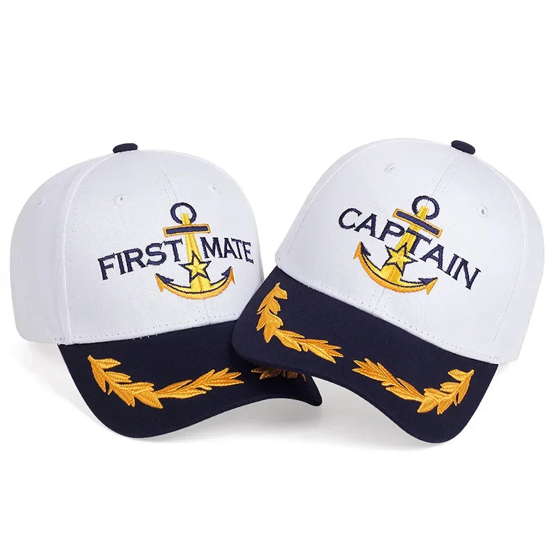 Embroidered Captain & First Mate Baseball Cap