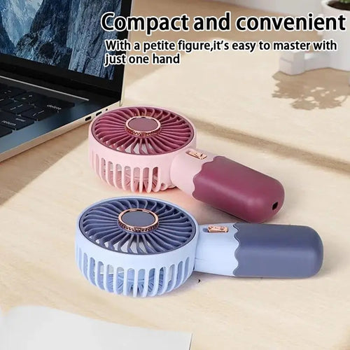 2In1 Mini Electric Fan with Phone Stand
