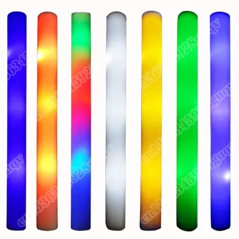 30Pcs Foam Glow Sticks with 3 Modes