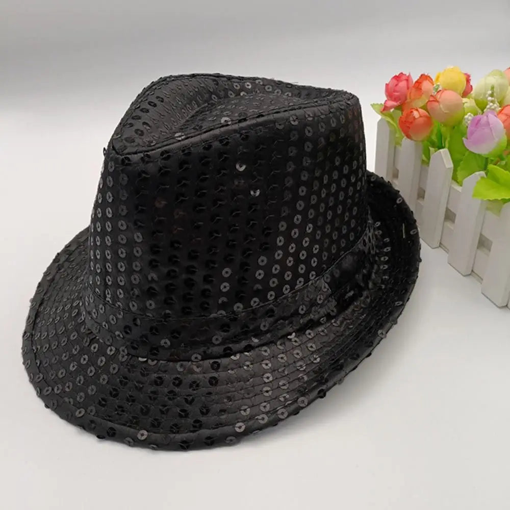 Sequins Jazz Masquerade Panama Cap