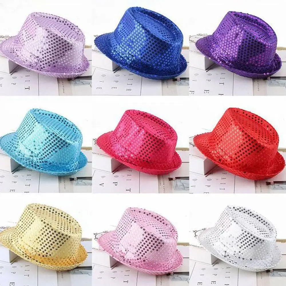 Sequins Jazz Masquerade Panama Cap