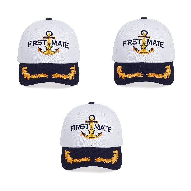 Embroidered Captain & First Mate Baseball Cap