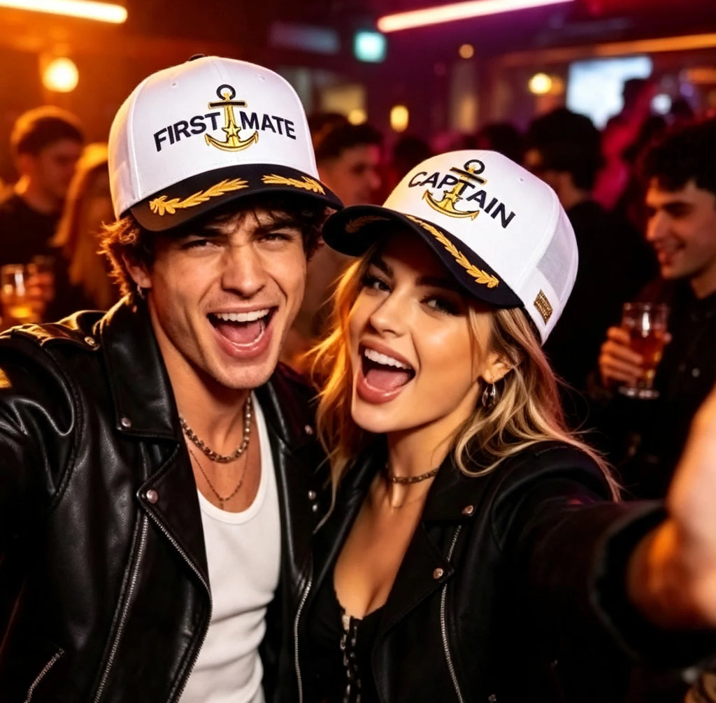 Embroidered Captain & First Mate Baseball Cap