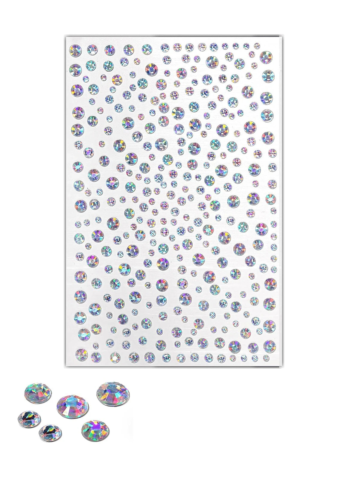 Gold Face Gems Glitter Body Stickers