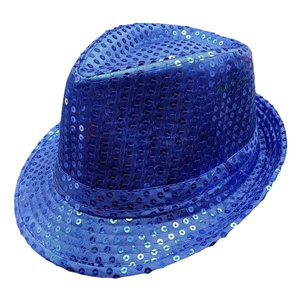 Sequins Jazz Masquerade Panama Cap