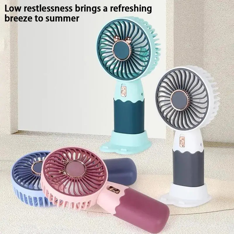 2In1 Mini Electric Fan with Phone Stand