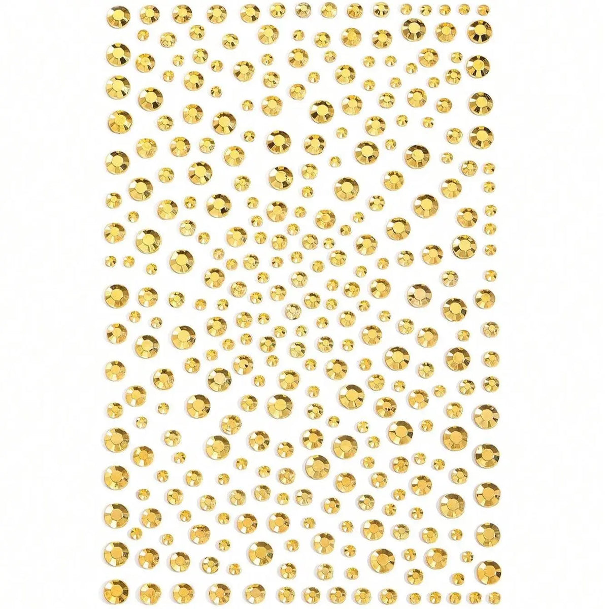 Gold Face Gems Glitter Body Stickers