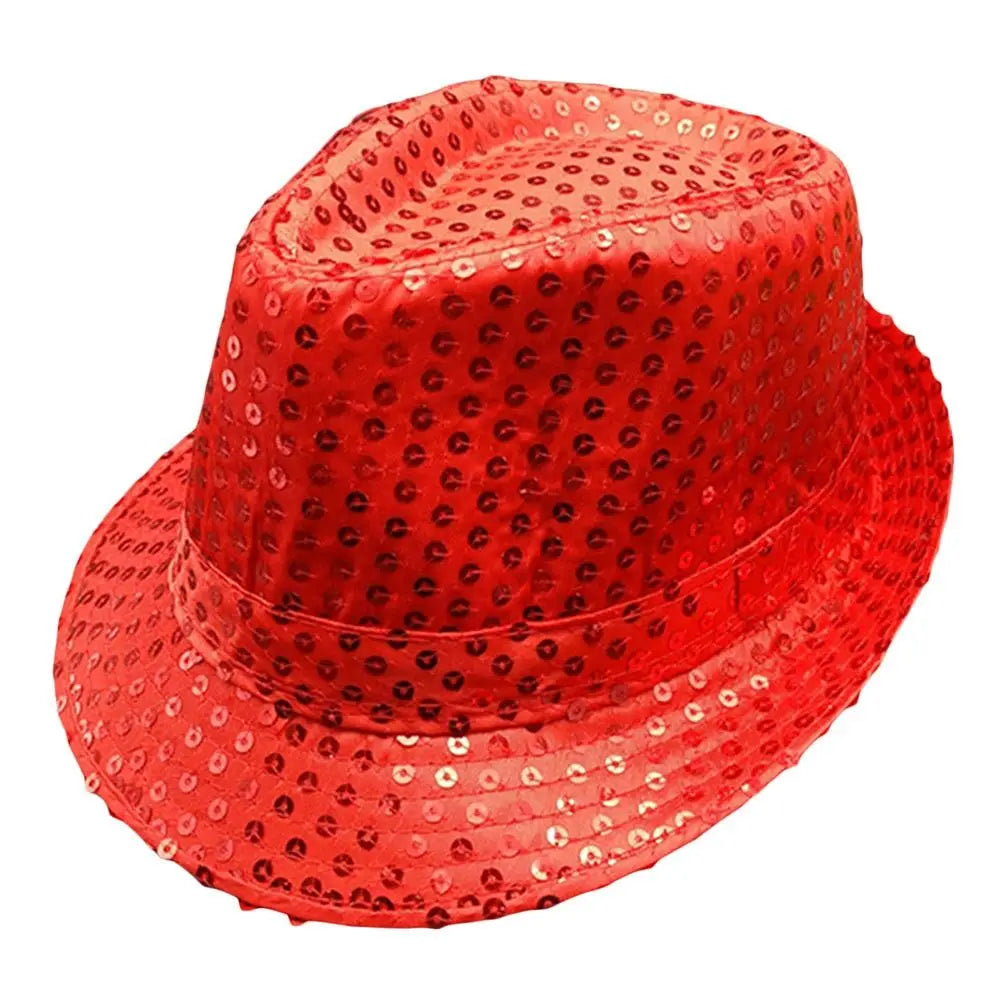 Sequins Jazz Masquerade Panama Cap