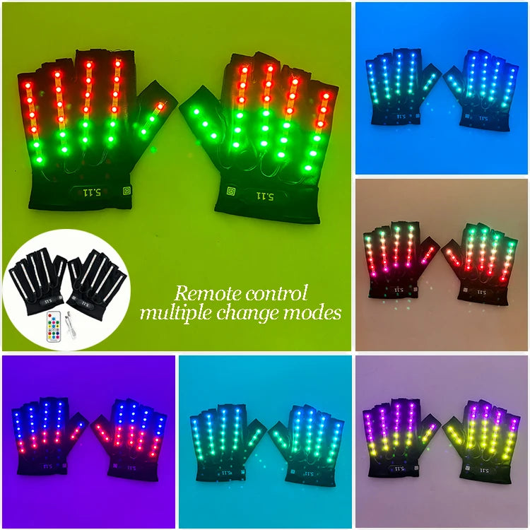 Cyberpunk LED Glowing Visor Glasses