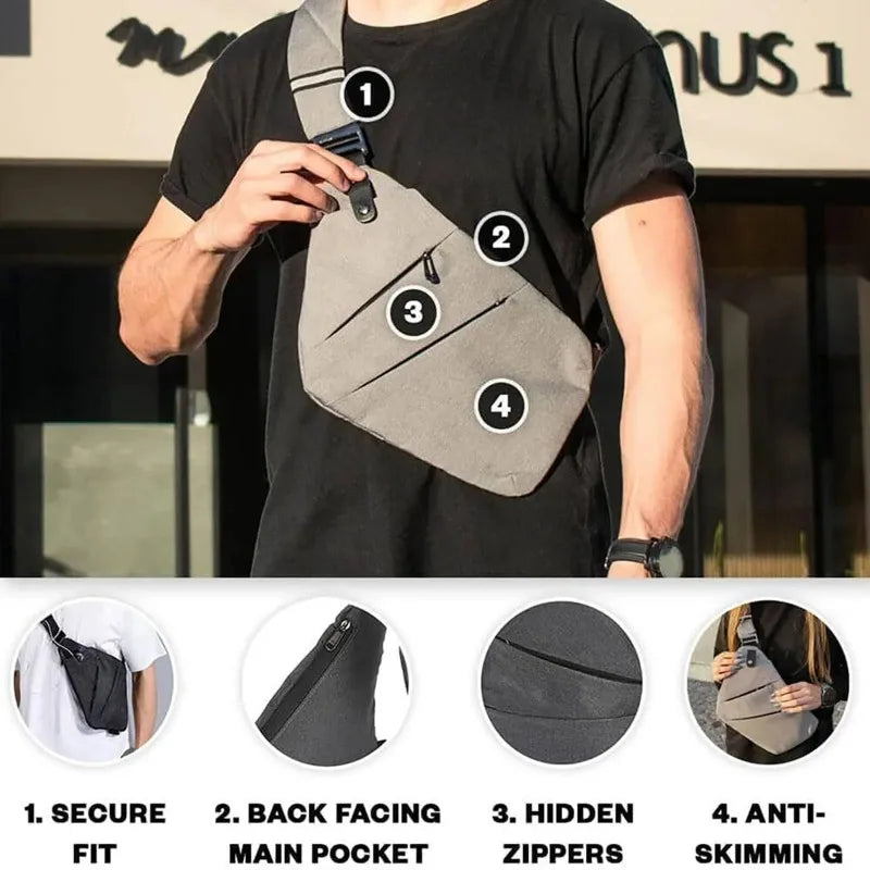 Waterproof Anti-Theft Crossbody Chest Bag